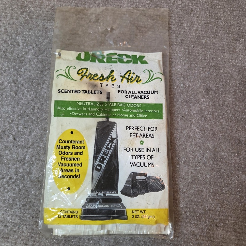 Oreck Fresh Air Tabs Scented Vacuum Deodorizer Tablets 11 Count 2oz XL Fresh Air